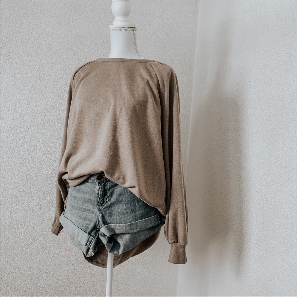 Old navy plus size tan brown pullover sweatshirt
